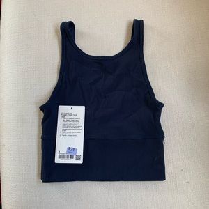 Lululemon power pivot tank in true navy, size 4